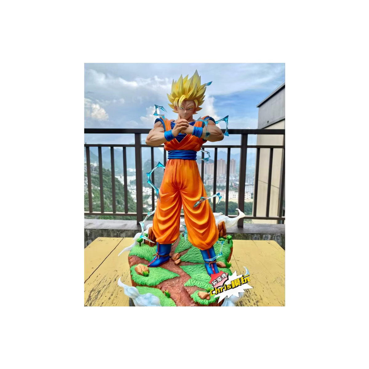 Bandai Dragon Ball Son Goku Super Saiyajin Anime Figur aus Kunstharz, mehrfarbig, Höhe: 58 cm - Bild 7