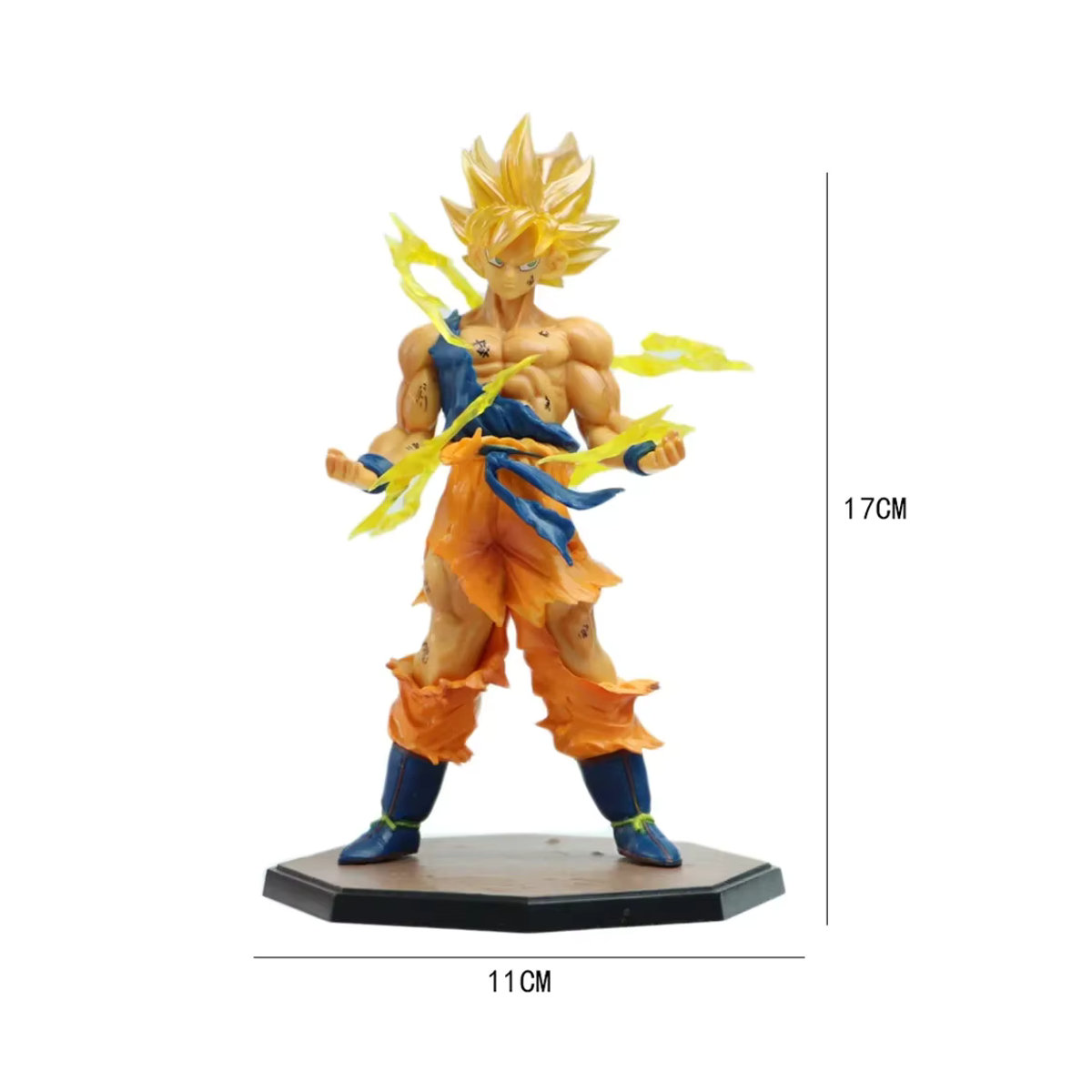 Bandai Dragon Ball Son Goku Super Saiyajin Figur, mehrfarbig, Höhe: 17 cm - Bild 2