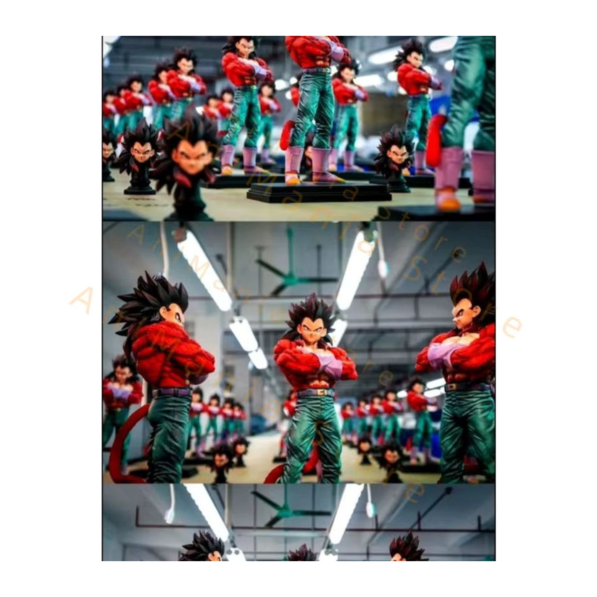 Bandai Dragon Ball Super Saiyajin 4 Vegeta und Goku Anime Figur aus Kunstharz, mehrfarbig, Höhe: 31 cm - Bild 3