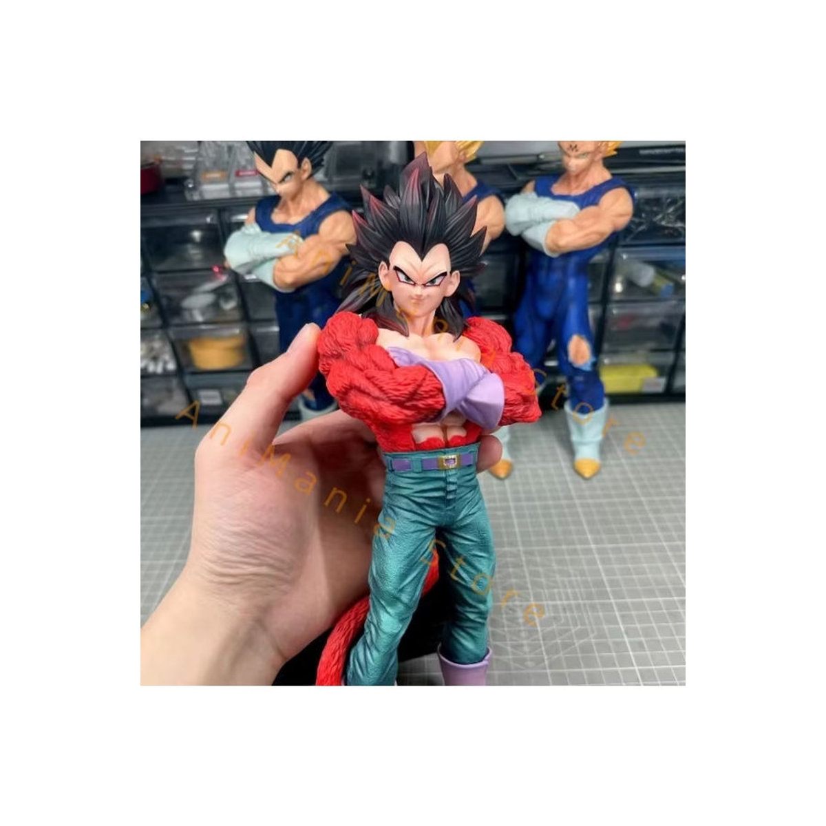 Bandai Dragon Ball Super Saiyajin 4 Vegeta und Goku Anime Figur aus Kunstharz, mehrfarbig, Höhe: 31 cm - Bild 4