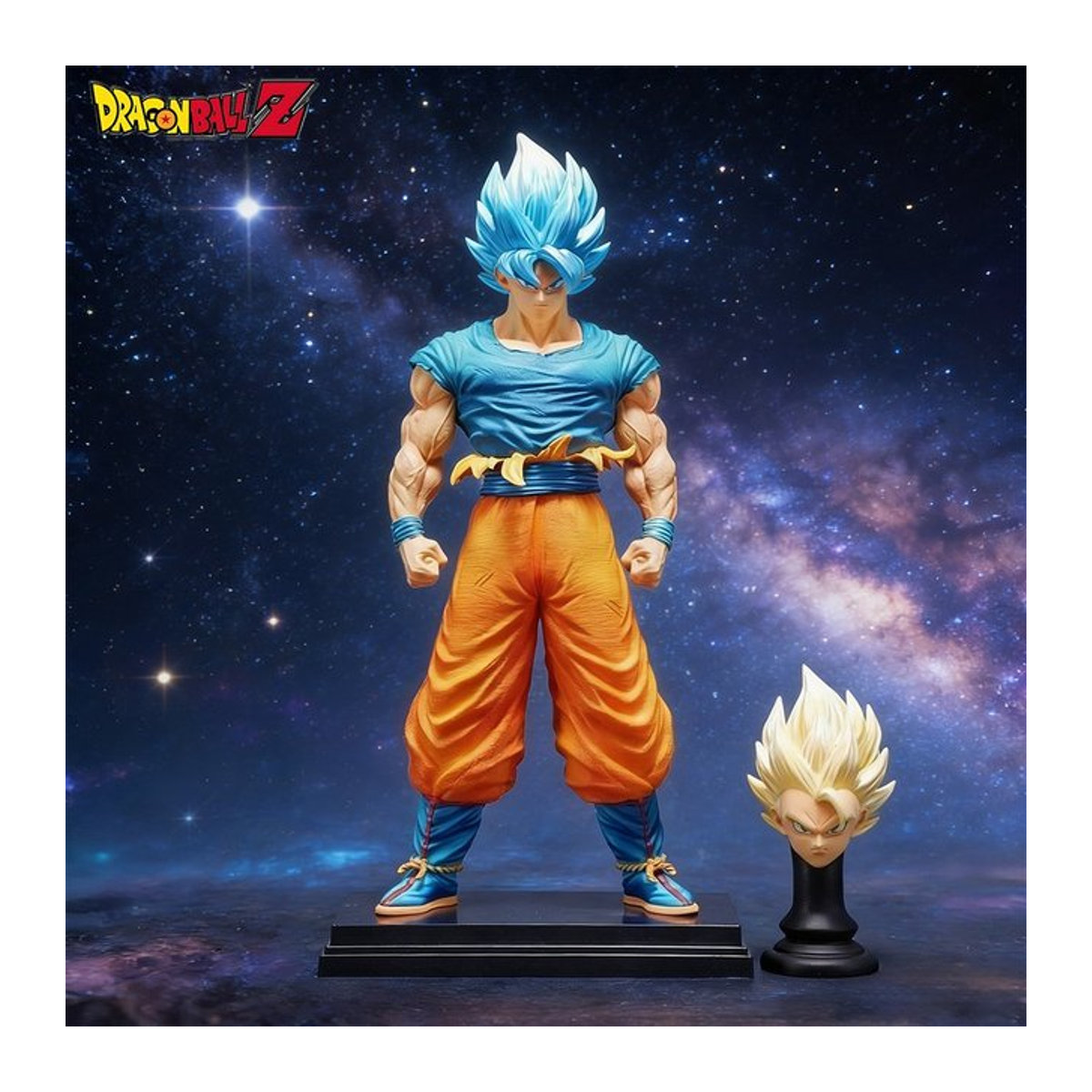 Bandai Dragon Ball Super Saiyajin Blue Goku Actionfigur aus PVC, mehrfarbig, Höhe: 31,5 cm - Bild 1