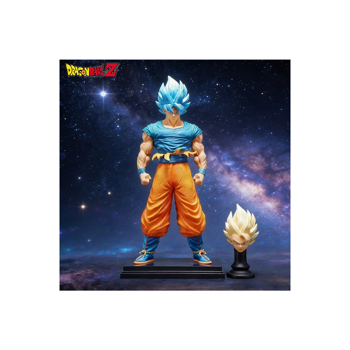 Bandai Dragon Ball Super Saiyajin Blue Goku Actionfigur aus PVC, mehrfarbig, Höhe: 31,5 cm - Bild 3