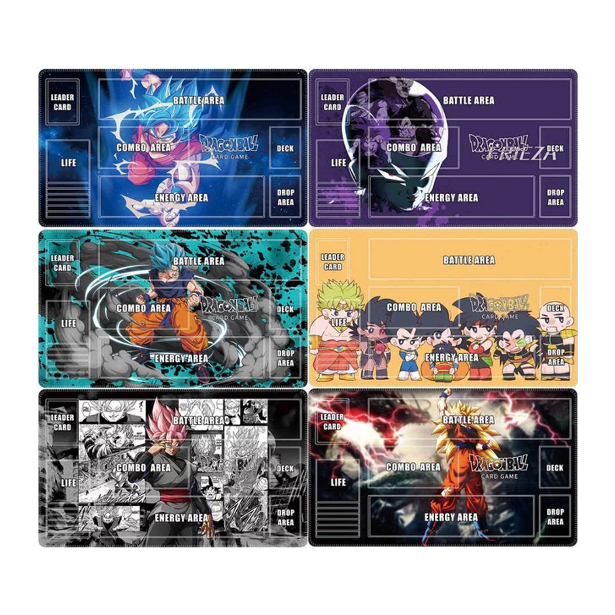 Bandai Dragon Ball Super Saiyajin Son Goku Spielmatte für TCG und Brettspiele, Bunt, B/T/H: 60 x 35 x 0,2 cm - Bild 1