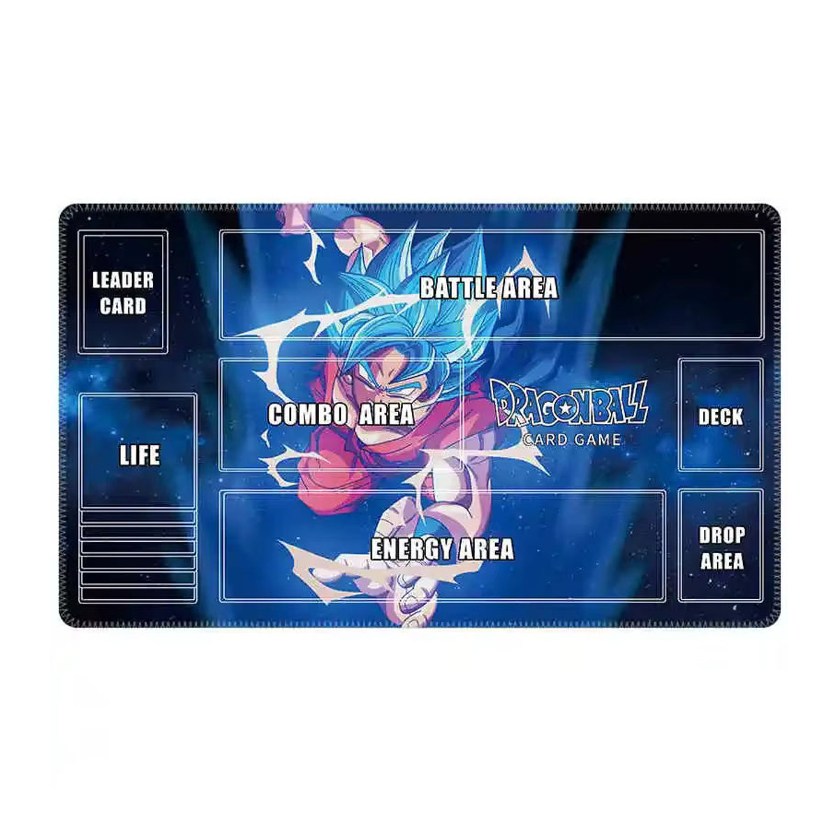 Bandai Dragon Ball Super Saiyajin Son Goku Spielmatte für TCG und Brettspiele, Bunt, B/T/H: 60 x 35 x 0,2 cm - Bild 2