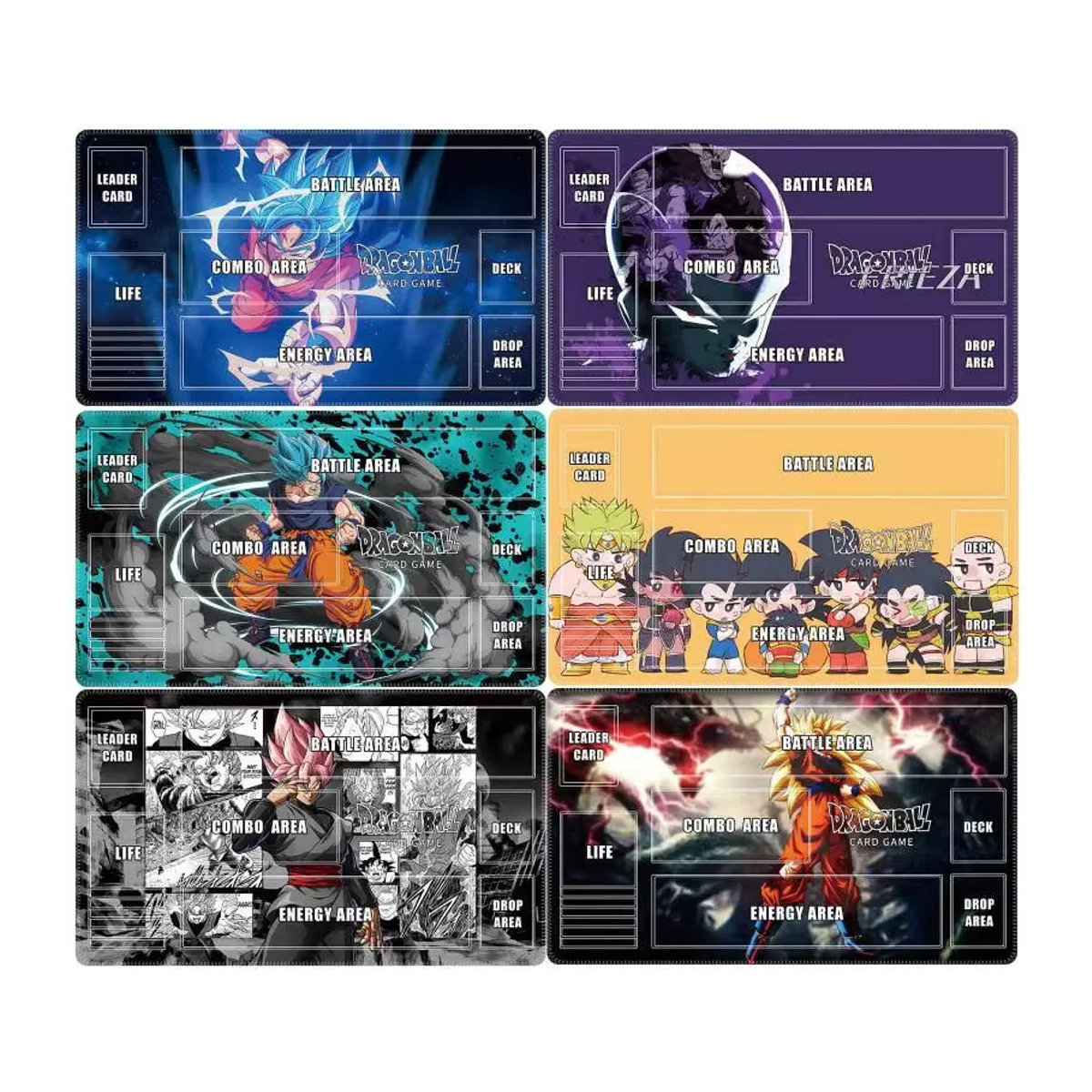Bandai Dragon Ball Super Saiyajin Son Goku Spielmatte für TCG und Brettspiele, Bunt, B/T/H: 60 x 35 x 0,2 cm - Bild 4
