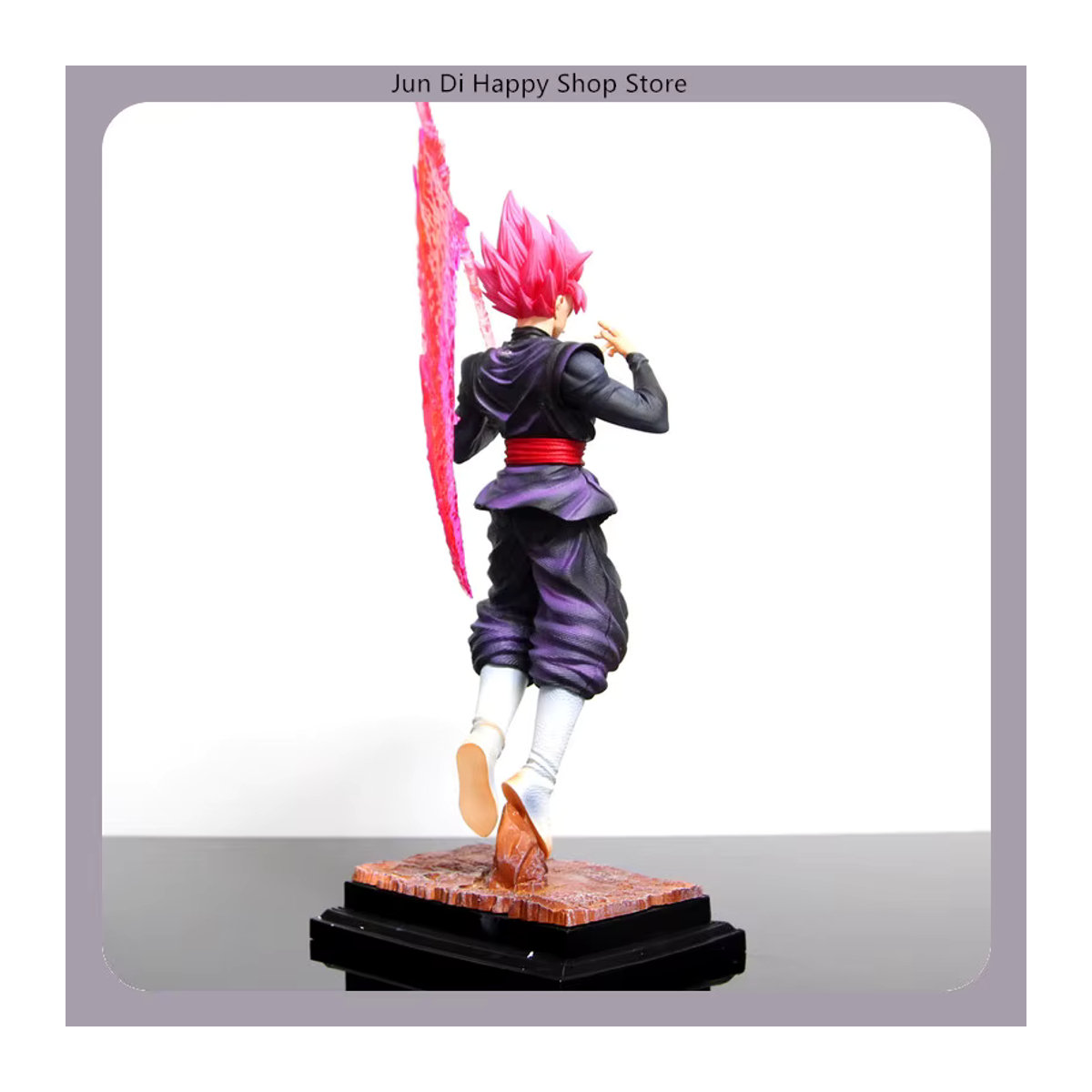 Bandai Dragon Ball Super Saiyan Rosé Goku Anime-Figur in stehender Pose, Farbe: Rosa/Mehrfarbig, Höhe: 37 cm - Bild 5