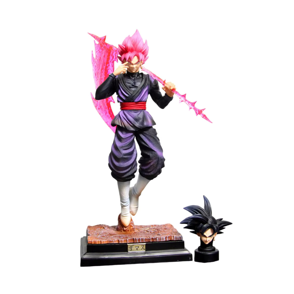 Bandai Dragon Ball Super Saiyan Rosé Goku Anime-Figur in stehender Pose, Farbe: Rosa/Mehrfarbig, Höhe: 37 cm - Bild 6