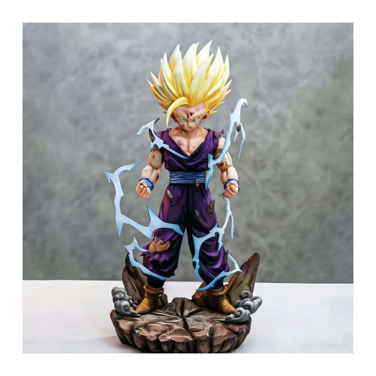 Bandai Dragon Ball Super Saiyan Two Gohan Actionfigur mit Doppel-Kopf-Skulptur aus Kunststoff, mehrfarbig - Bild 3