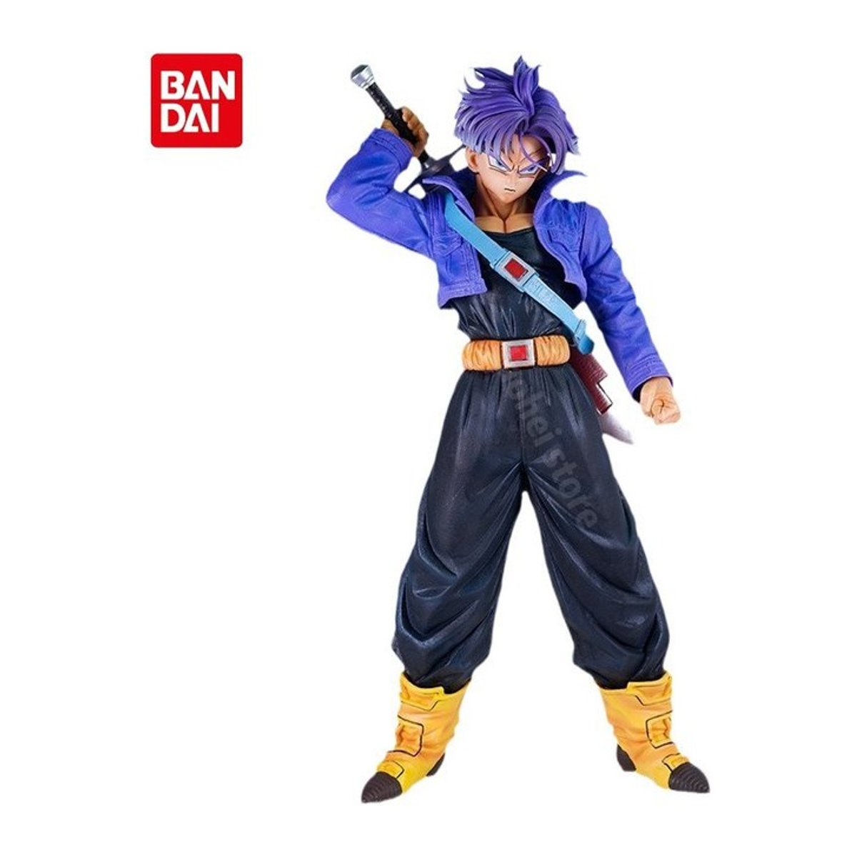 Bandai Dragon Ball Trunks Future Warrior Actionfigur aus Kunststoff, mehrfarbiges Anime-Modell zur Desktop-Dekoration - Bild 1