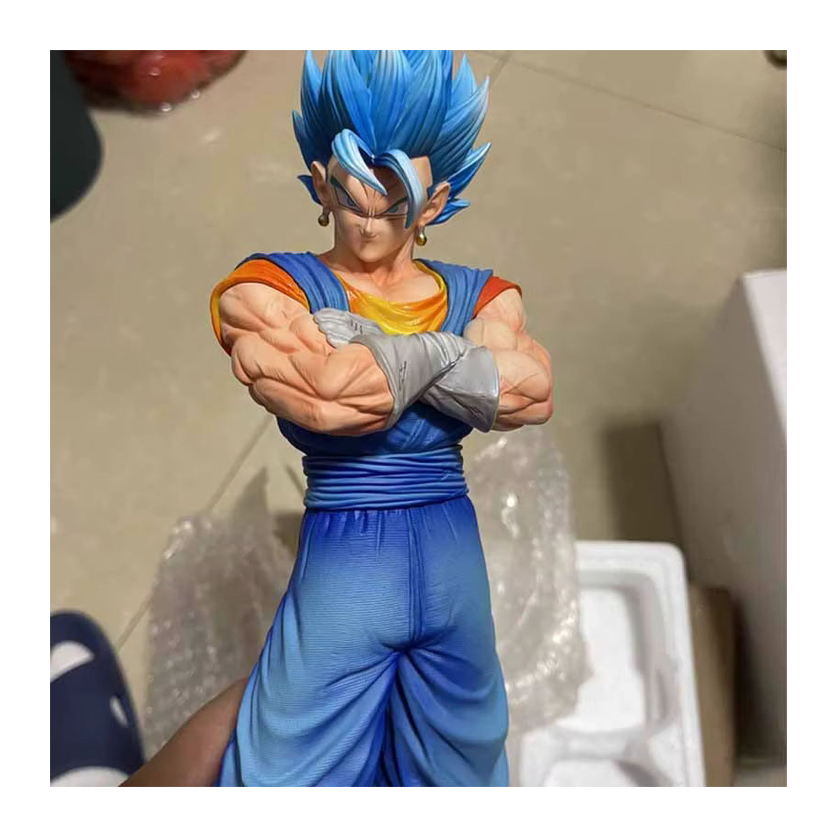 Bandai Dragon Ball Twin Kings Statue Beijit Wujita Sun Wukong Handgemachtes Ornament Modell aus Kunstharz, mehrfarbig - Bild 3