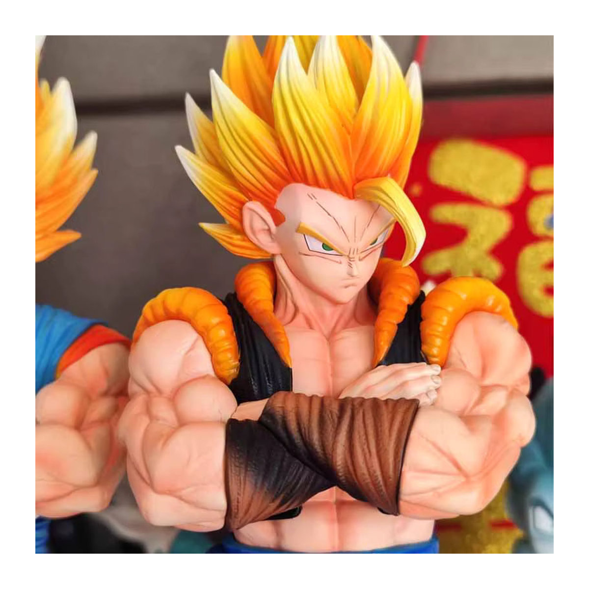 Bandai Dragon Ball Twin Kings Statue Beijit Wujita Sun Wukong Handgemachtes Ornament Modell aus Kunstharz, mehrfarbig - Bild 4