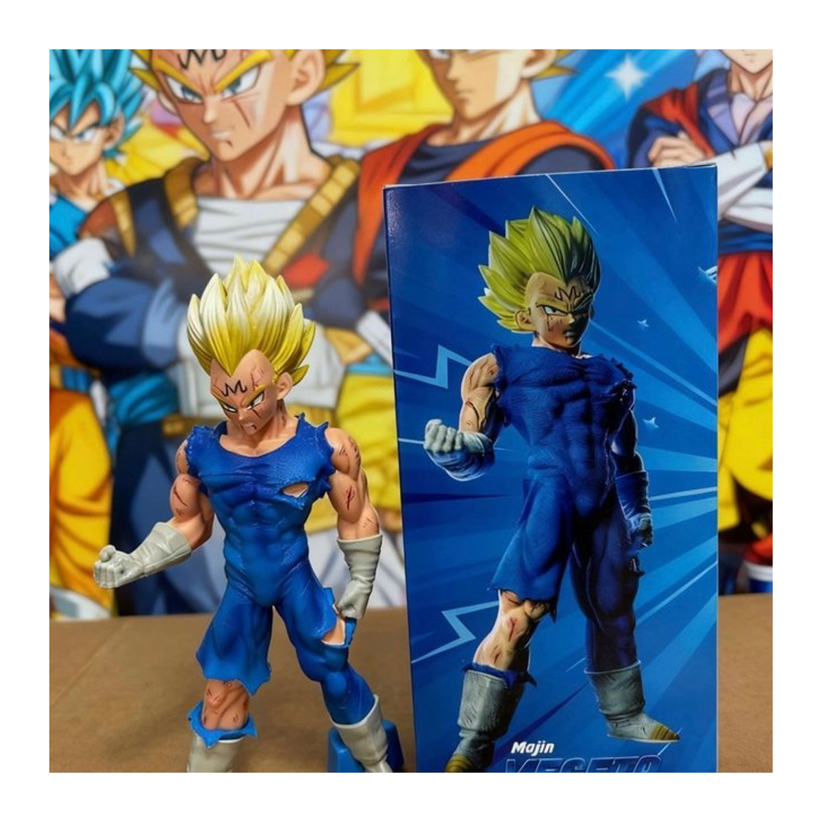Bandai Dragon Ball Vegeta Actionfigur aus Kunststoff, mehrfarbiges Anime-Modell für Sammler, Höhe: 19,5 cm - Bild 1