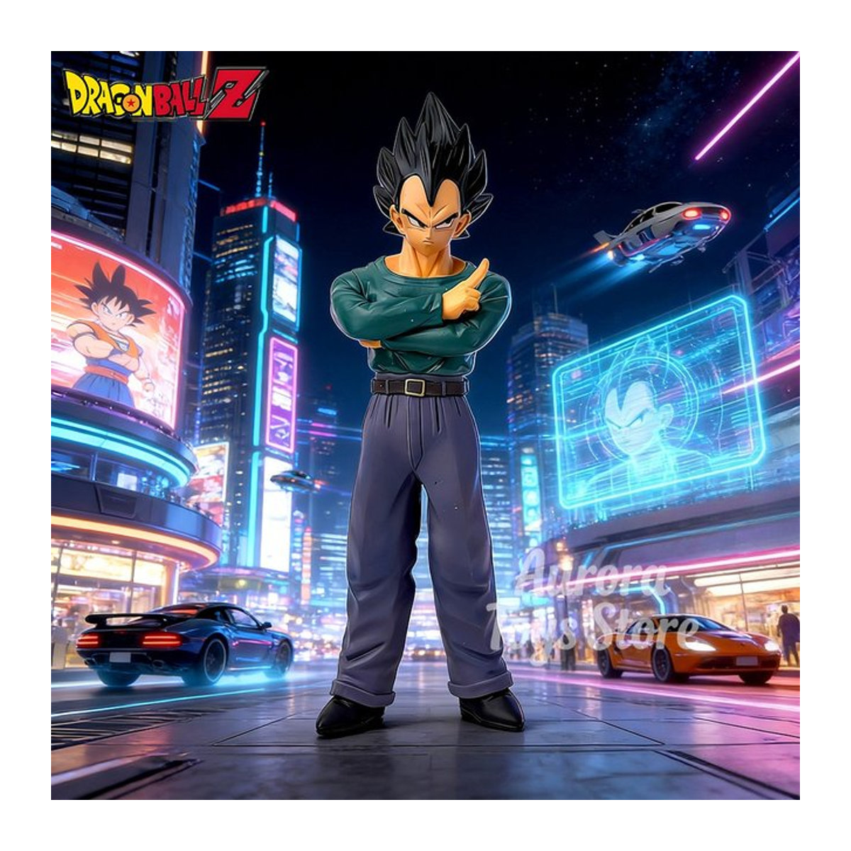 Bandai Dragon Ball Vegeta Actionfigur in Casual Kleidung, mehrfarbiges PVC Sammelmodell für Kinder, Höhe: 24,5 cm - Bild 1