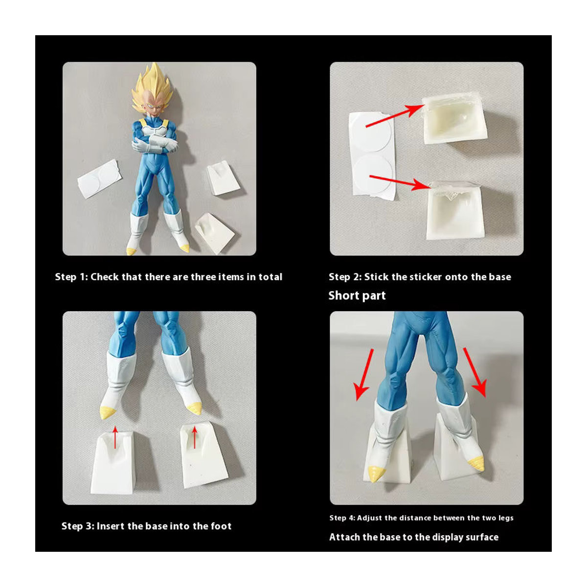 Bandai Dragon Ball Vegeta Anime Figur als Sammlerstück und Desktop-Dekoration, mehrfarbig, Höhe: 26 cm - Bild 2