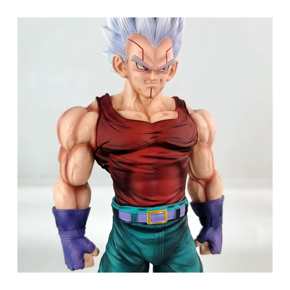 Bandai Dragon Ball Vegeta Super Saiyajin Anime Figur aus Kunststoff, mehrfarbiges Sammlerstück und Actionfigur für Kinder - Bild 2