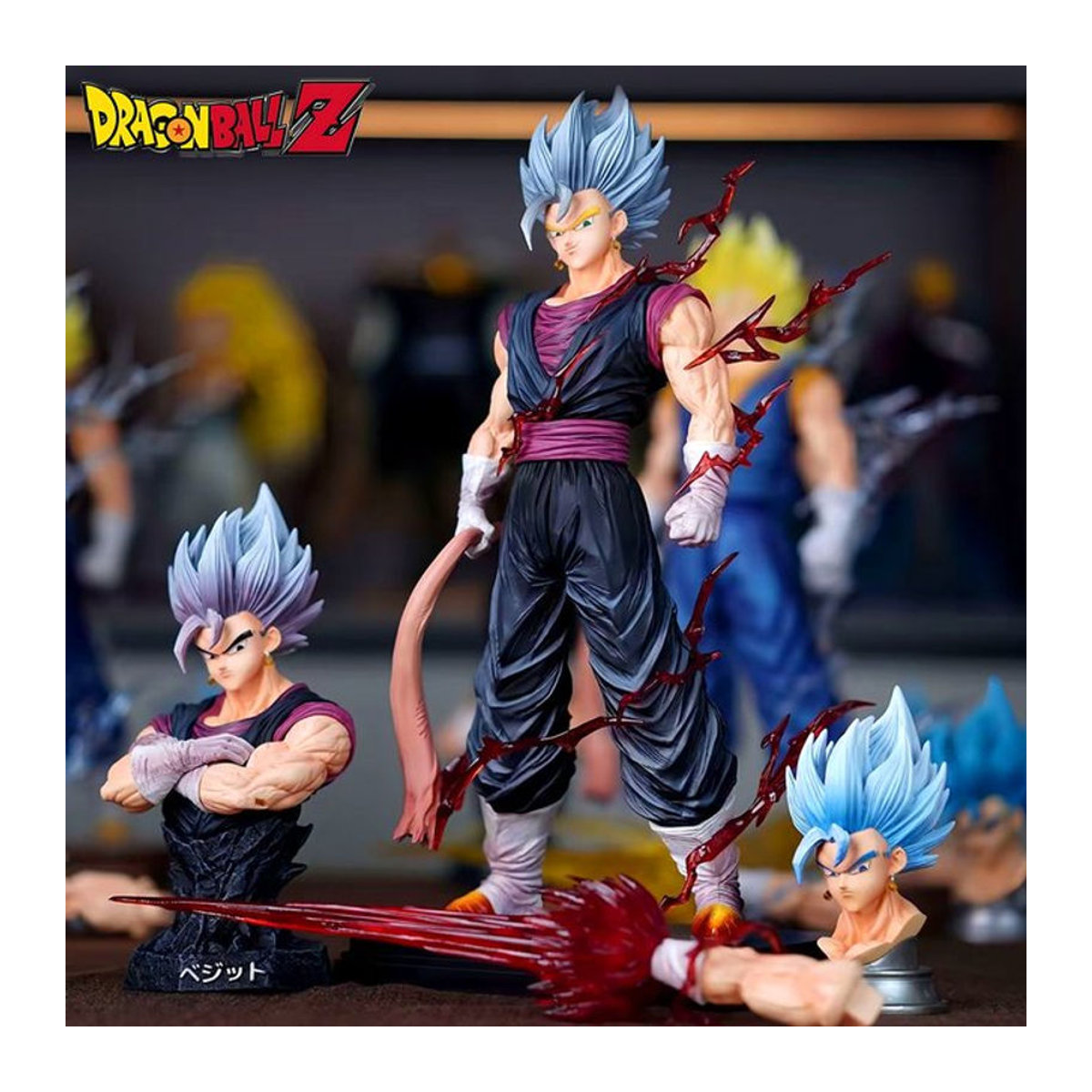 Bandai Dragon Ball Vegetto Actionfigur in limitierter Farbe, PVC Statue als Sammlerstück und Desktop-Ornament, Höhe: 32 cm, mehrfarbig - Bild 1