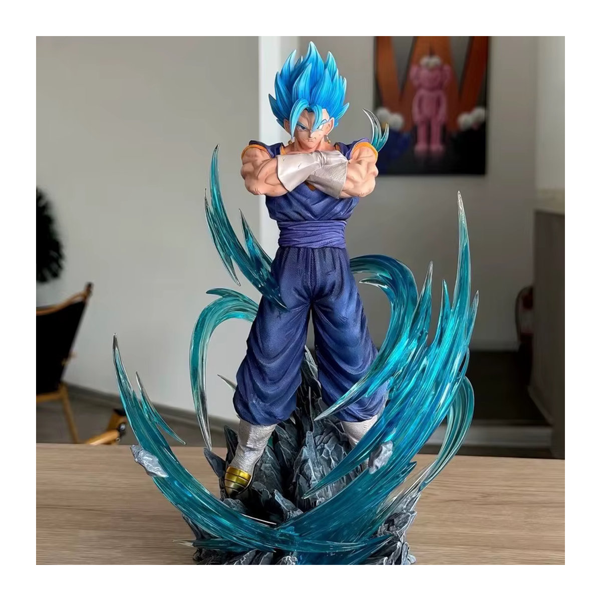 Bandai Dragon Ball Vegito Super Saiyan Blue GK Figur in Blau aus Kunstharz als Anime-Statue und Sammlerstück - Bild 3