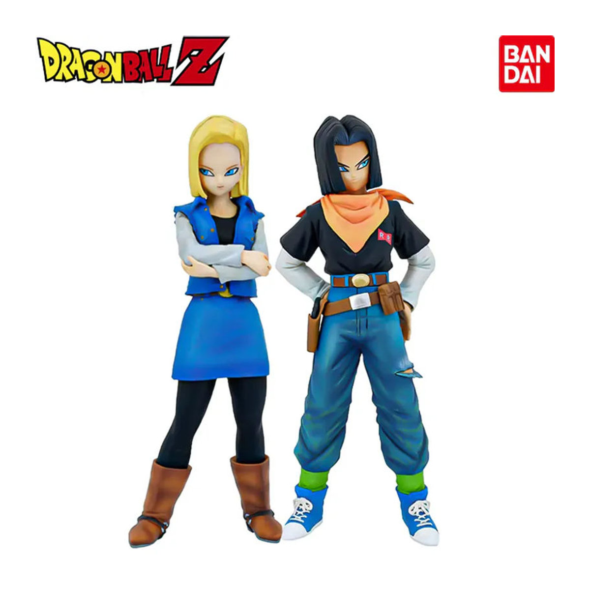 Bandai Dragon Ball Z Android 17 und 18 Actionfigur aus PVC, mehrfarbig, Höhe: 25 cm - Bild 3