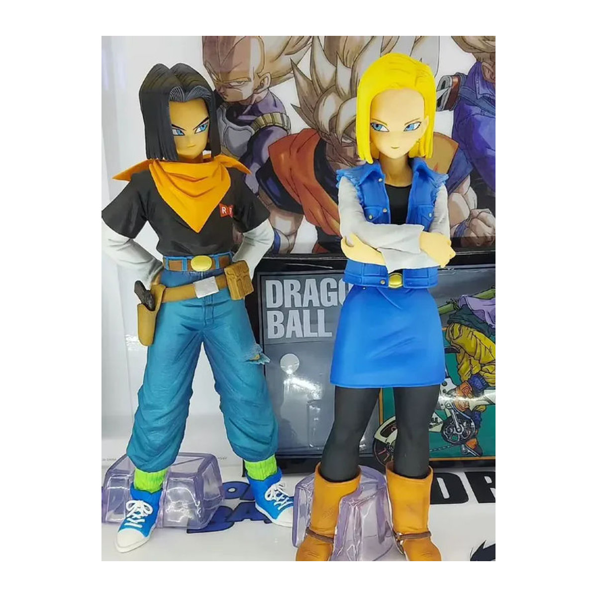 Bandai Dragon Ball Z Android 17 und 18 Actionfigur aus PVC, mehrfarbig, Höhe: 25 cm - Bild 7