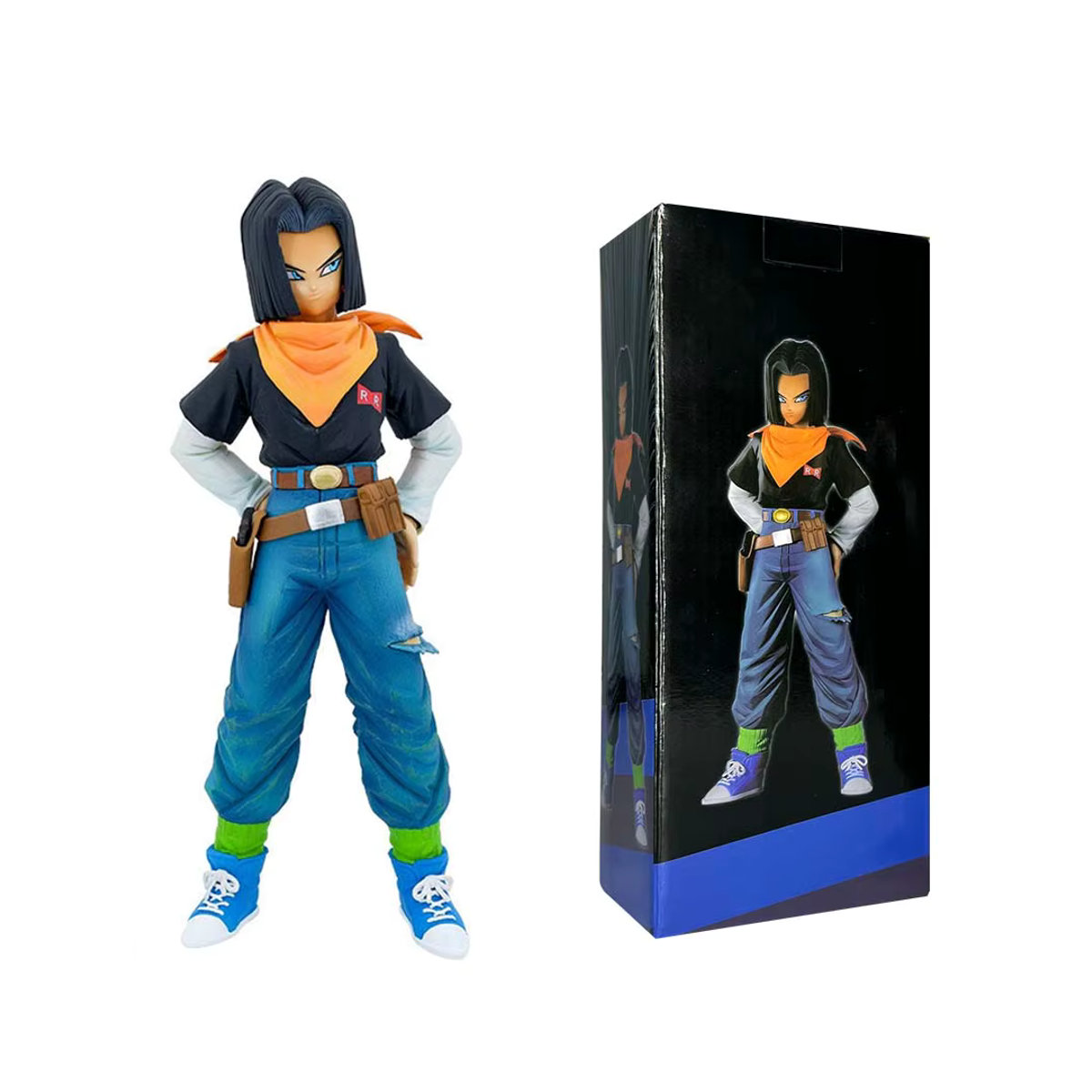 Bandai Dragon Ball Z Android 17 und 18 Actionfiguren aus PVC, mehrfarbig, Höhe: 23 cm - Bild 3