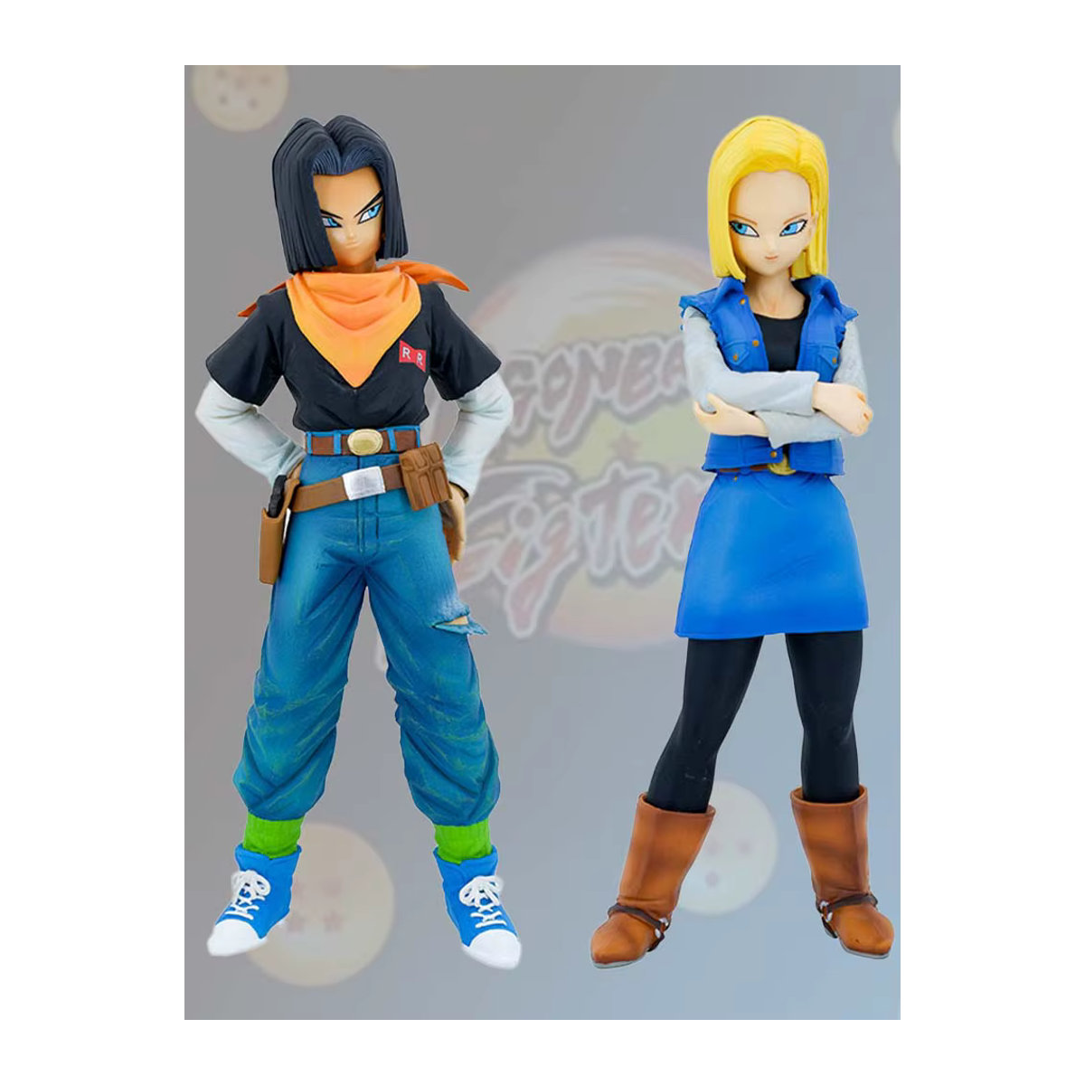 Bandai Dragon Ball Z Android 17 und 18 Actionfiguren aus PVC, mehrfarbig, Höhe: 23 cm - Bild 5