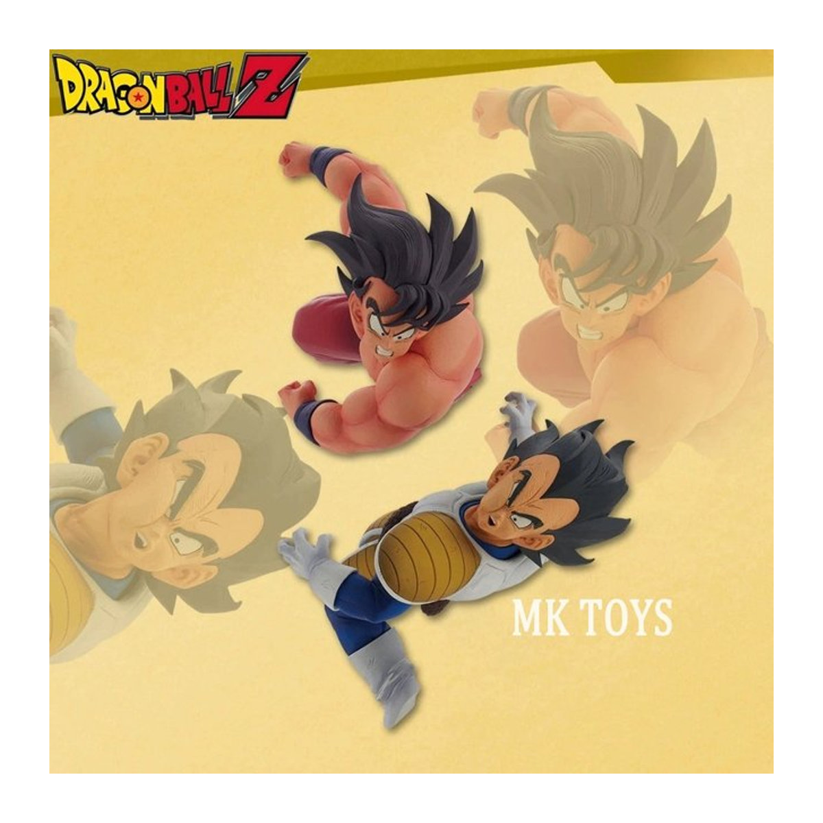 Bandai Dragon Ball Z Anime Actionfigur Goku vs. Vegeta Sammlermodell aus Kunststoff, mehrfarbig, Höhe: 23 cm - Bild 1