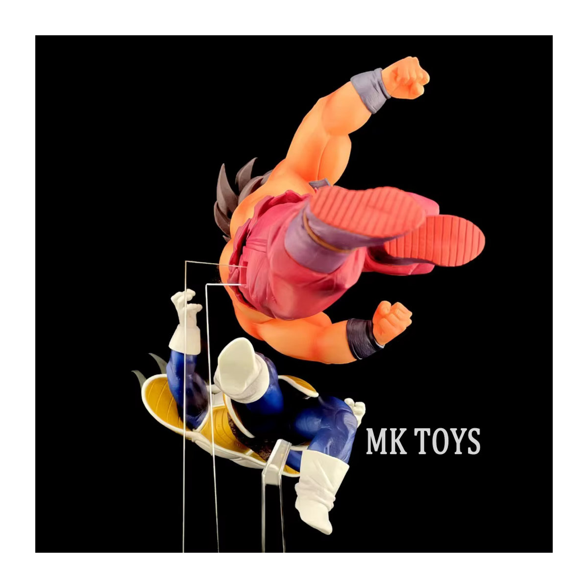 Bandai Dragon Ball Z Anime Actionfigur Goku vs. Vegeta Sammlermodell aus Kunststoff, mehrfarbig, Höhe: 23 cm - Bild 5