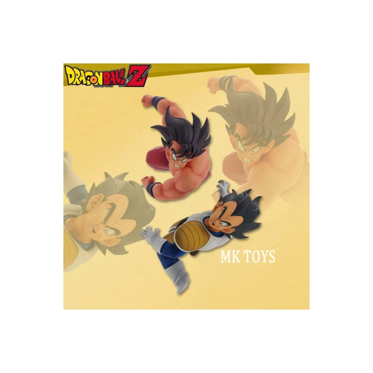 Bandai Dragon Ball Z Anime Actionfigur Goku vs. Vegeta Sammlermodell aus Kunststoff, mehrfarbig, Höhe: 23 cm - Bild 7