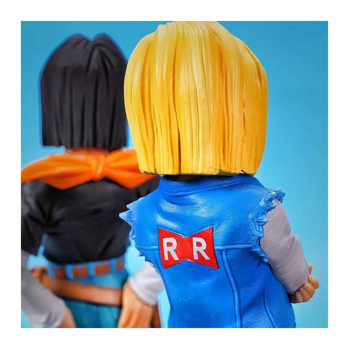Bandai Dragon Ball Z Anime Actionfiguren Android 17 und 18 aus PVC, mehrfarbig, Höhe: 23 cm - Bild 2