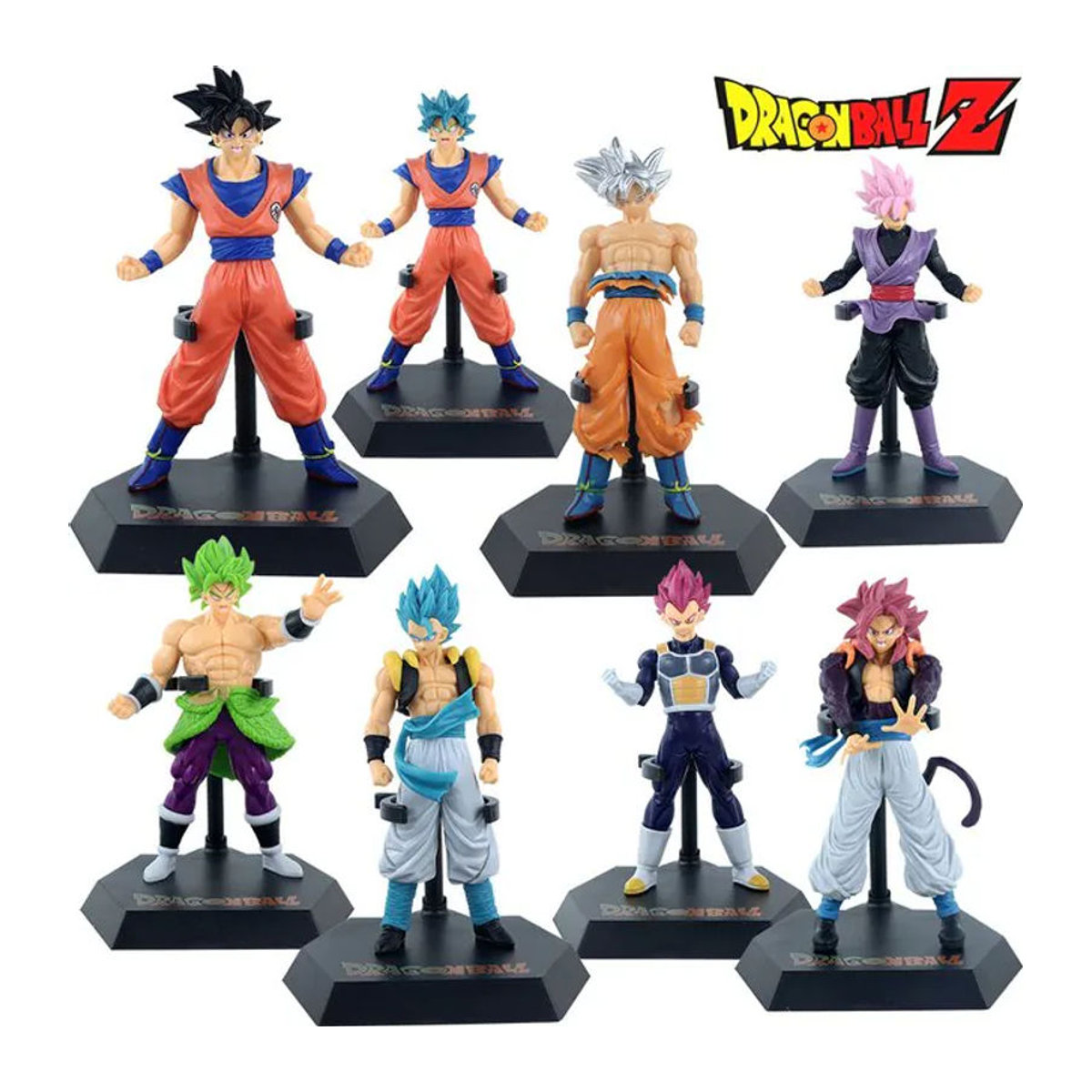 Bandai Dragon Ball Z Anime Actionfiguren Son Goku Broly Vegeta Sammlerfiguren aus Kunststoff, mehrfarbig, Höhe: 17-18 cm - Bild 1