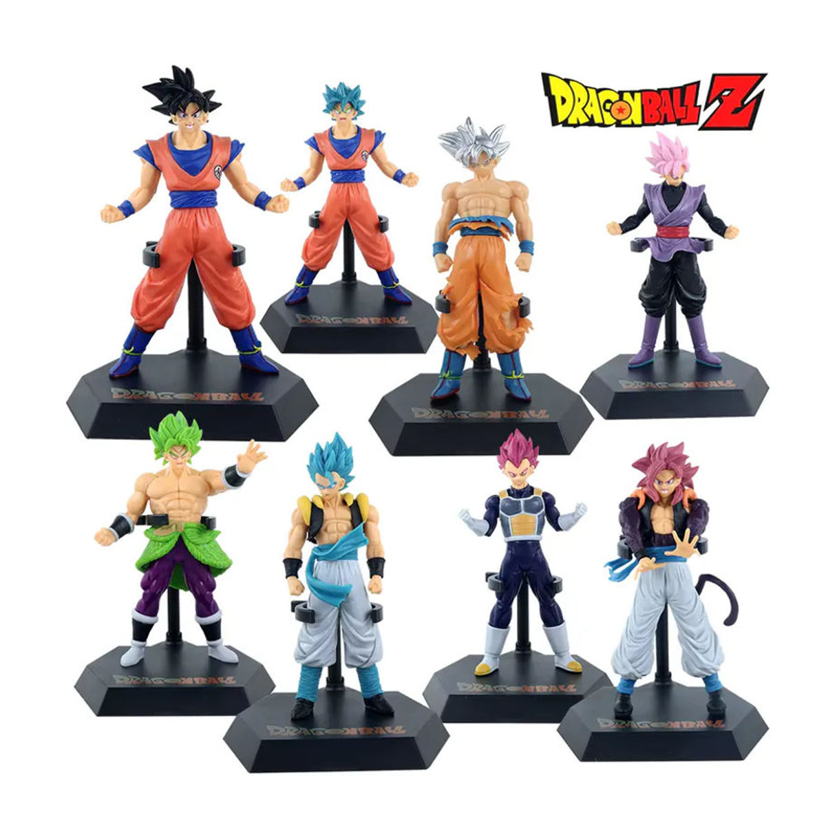 Bandai Dragon Ball Z Anime Actionfiguren Son Goku Broly Vegeta Sammlerfiguren aus Kunststoff, mehrfarbig, Höhe: 17-18 cm - Bild 3