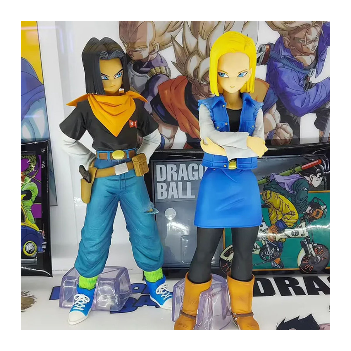 Bandai Dragon Ball Z Anime-Figur Android 17 und 18 aus Kunststoff, mehrfarbige Actionfigur zur Dekoration - Bild 4
