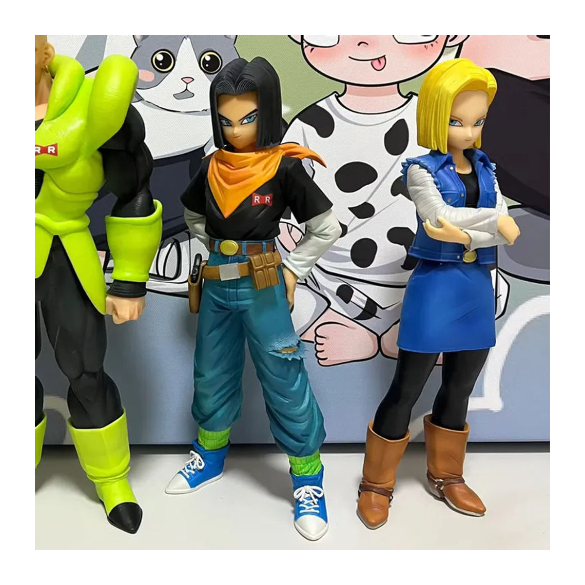 Bandai Dragon Ball Z Anime-Figur Android 17 und 18 aus Kunststoff, mehrfarbige Actionfigur zur Dekoration - Bild 5