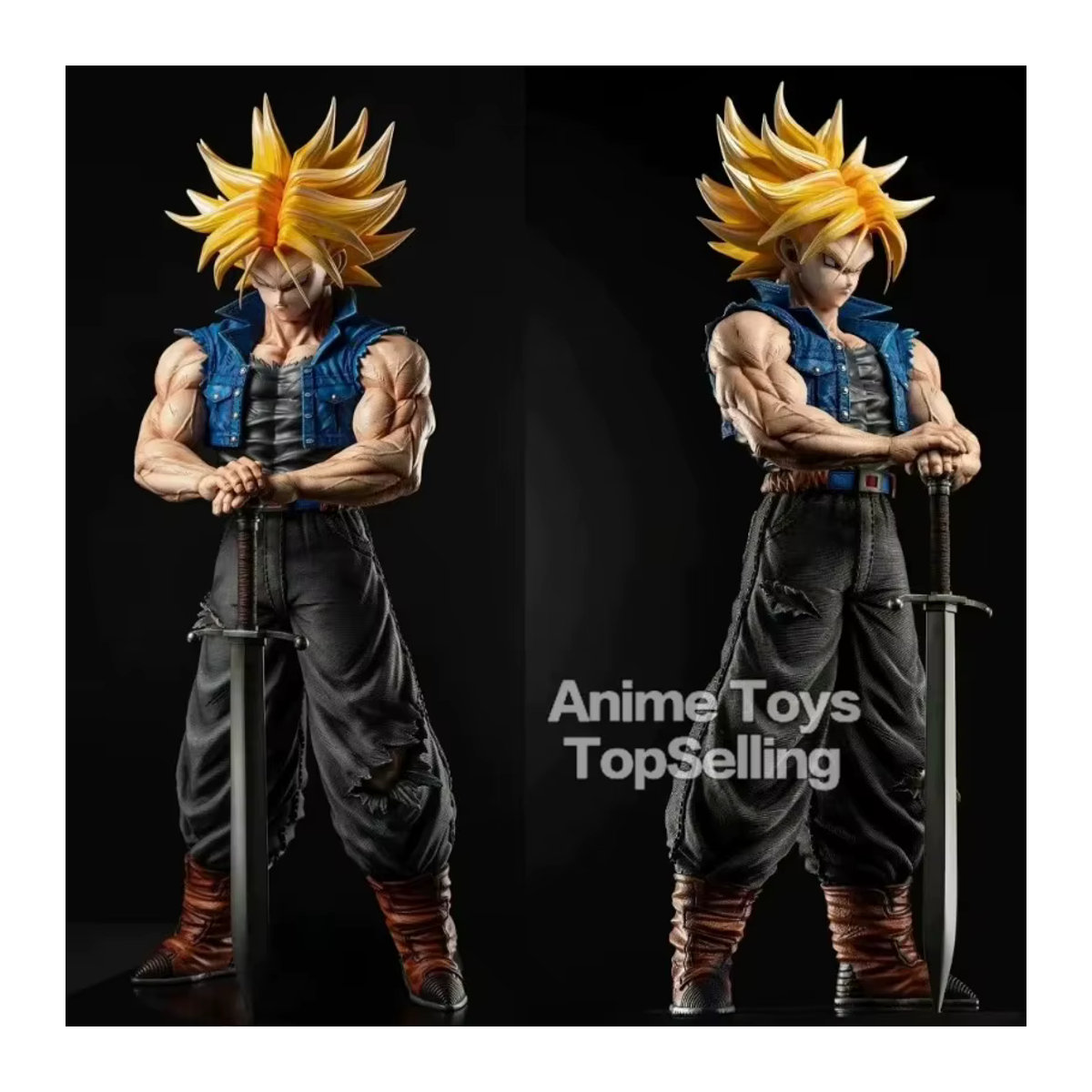 Bandai Dragon Ball Z Anime Figur DBZ Actionfigur aus Kunststoff, Höhe: 25 cm, mehrfarbig - Bild 1