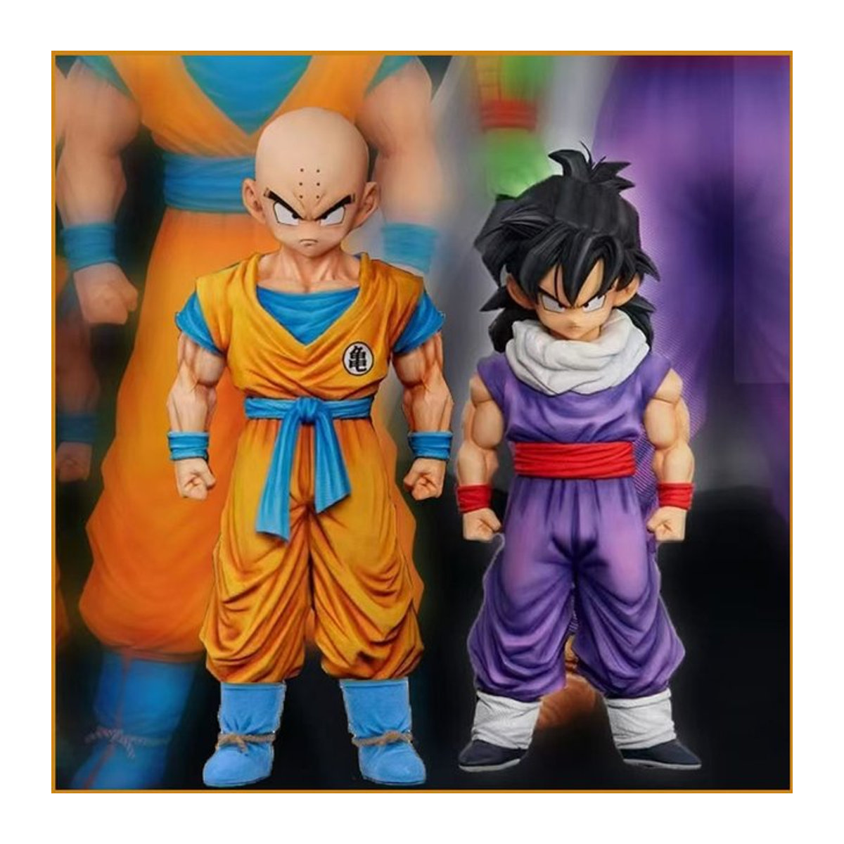 Bandai Dragon Ball Z Anime Figur Gohan und Krillin aus Kunststoff, mehrfarbig - Bild 1