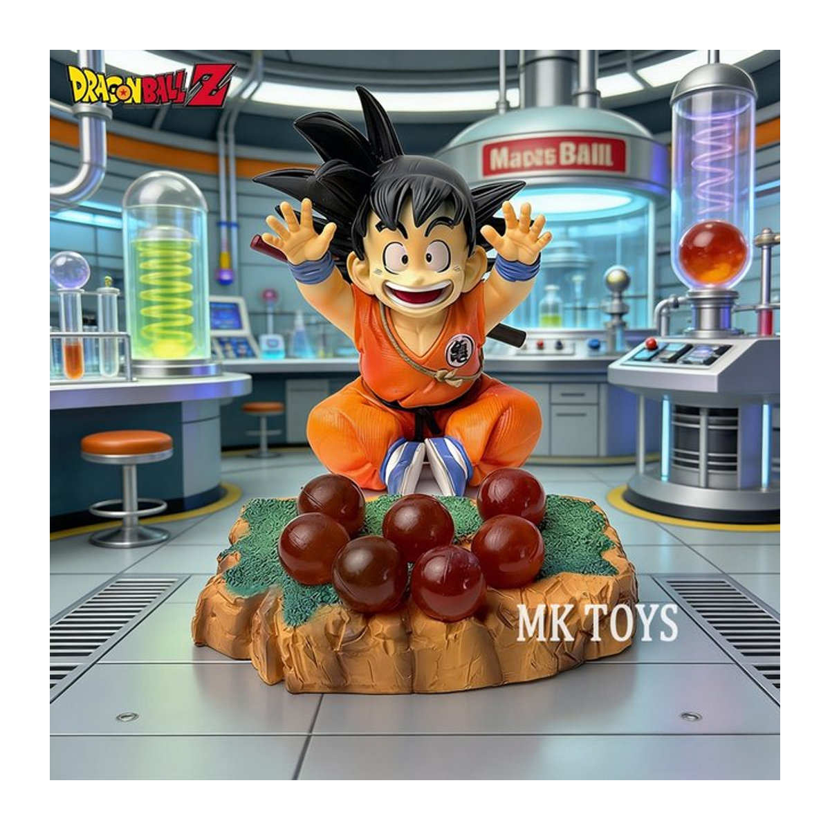 Bandai Dragon Ball Z Anime Figur Goku Kakarotto Actionfigur aus Kunststoff, mehrfarbig, Höhe: 3,5-12 cm - Bild 1