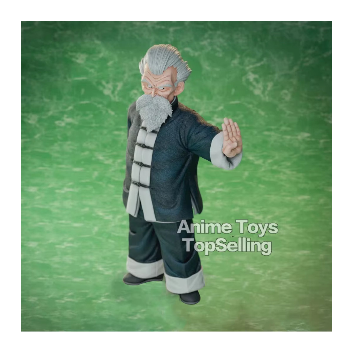 Bandai Dragon Ball Z Anime Figur Master Roshi Kame Sennin aus Kunststoff, Höhe: 27 cm, Farbe: Schwarz - Bild 2
