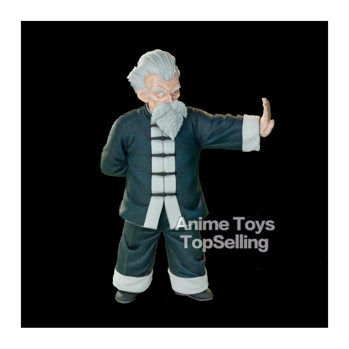 Bandai Dragon Ball Z Anime Figur Master Roshi Kame Sennin aus Kunststoff, Höhe: 27 cm, Farbe: Schwarz - Bild 4