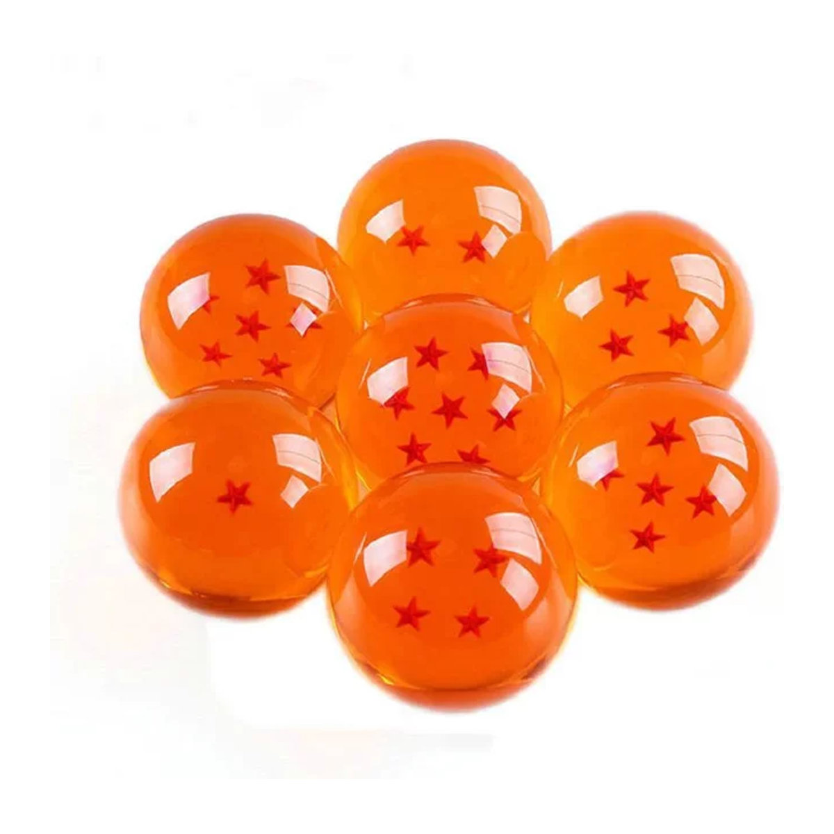 Bandai Dragon Ball Z Anime Figur mit Kristall Ball Dekoration, Orange, Höhe: 7,6 cm - Bild 1