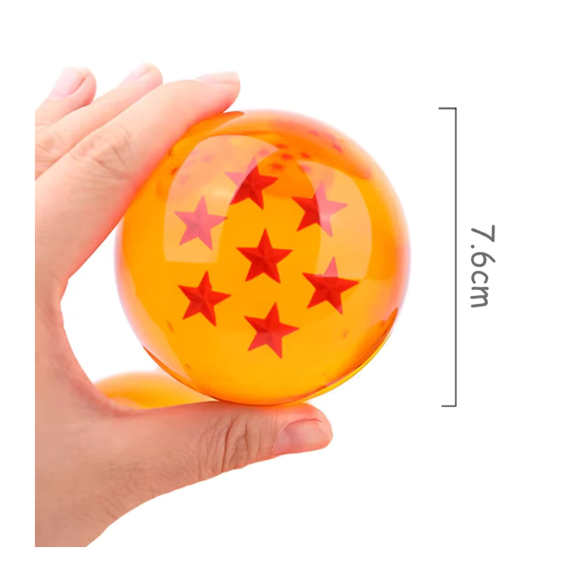 Bandai Dragon Ball Z Anime Figur mit Kristall Ball Dekoration, Orange, Höhe: 7,6 cm - Bild 2