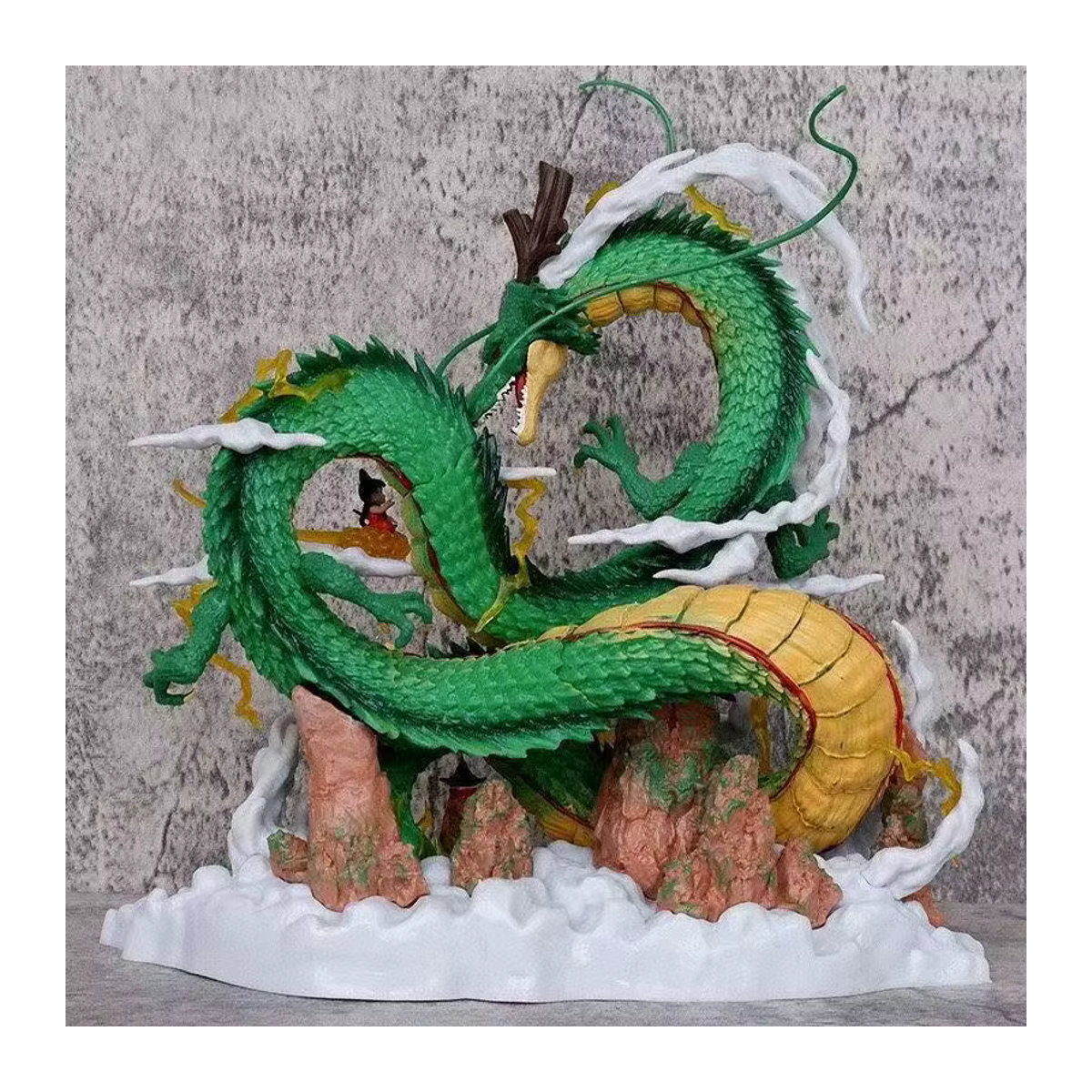 Bandai Dragon Ball Z Anime Figur Shenron und Son Goku aus PVC, mehrfarbig, Höhe: 22 cm - Bild 2