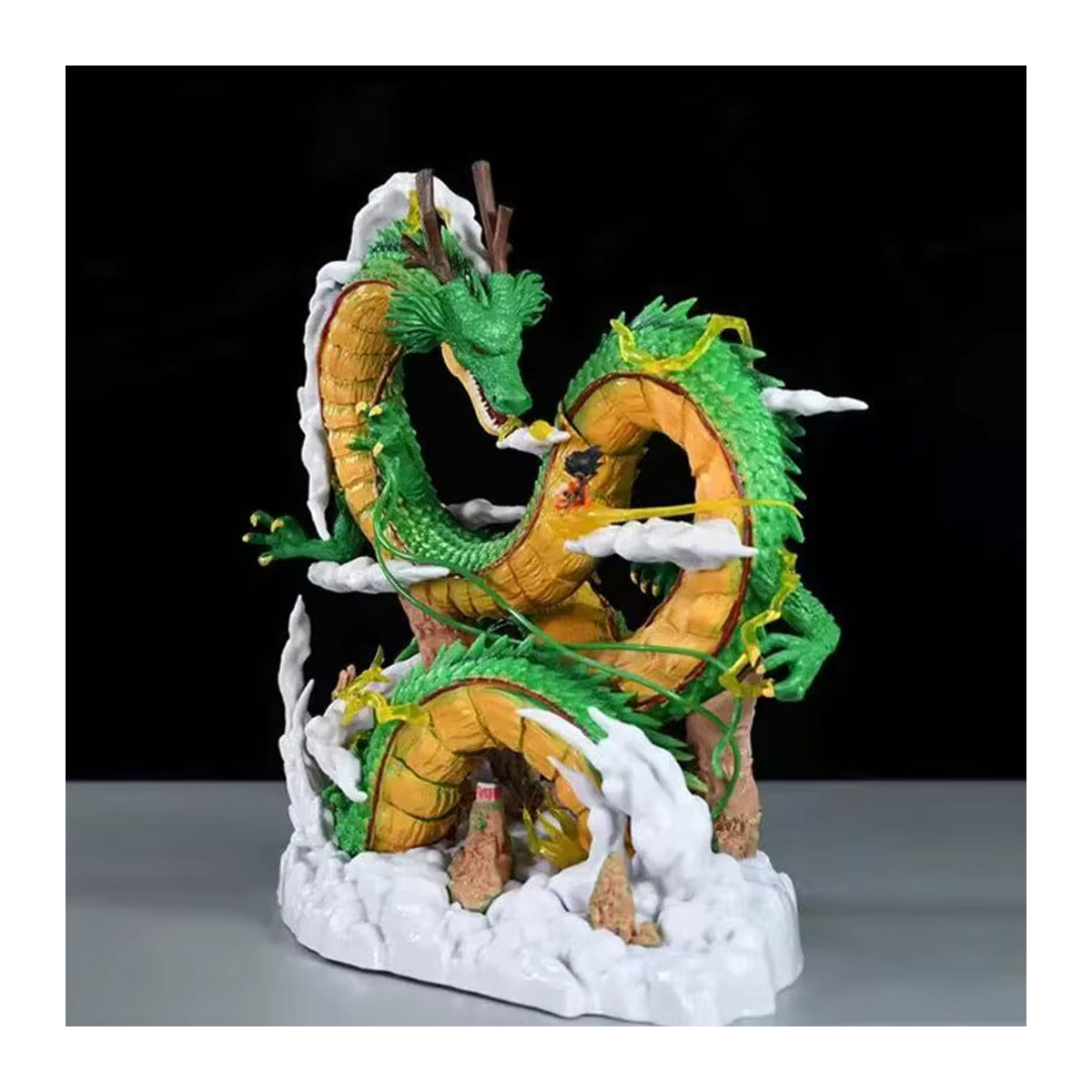Bandai Dragon Ball Z Anime Figur Shenron und Son Goku aus PVC, mehrfarbig, Höhe: 22 cm - Bild 4