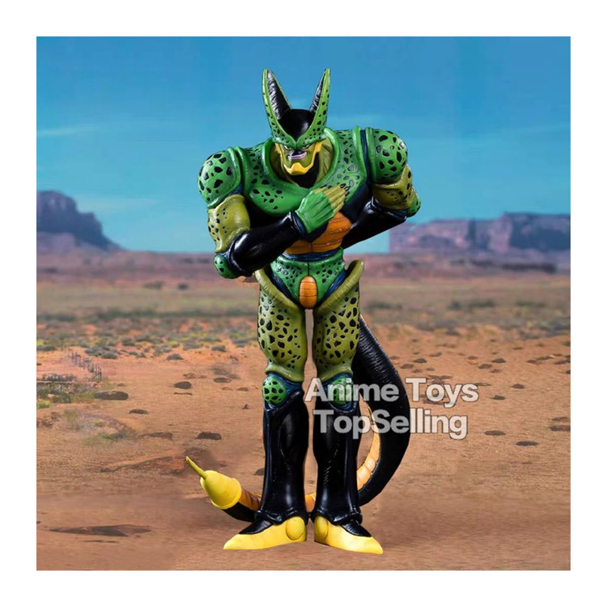 Bandai Dragon Ball Z Anime Figur Super Saiyajin Zweite Form Zelle aus Kunststoff, mehrfarbig, Höhe: 30 cm - Bild 1