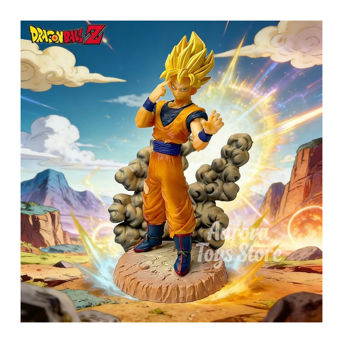 Bandai Dragon Ball Z Anime Figur Teleportierender Goku Actionfigur aus Kunststoff, mehrfarbig, Höhe: 16 cm - Bild 1