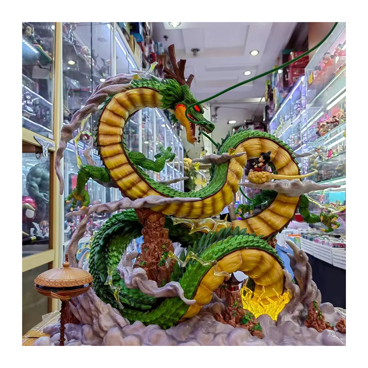 Bandai Dragon Ball Z Anime Figuren Set mit Shenron und Goku aus Kunststoff, mehrfarbig, Höhe: 50 cm - Bild 2