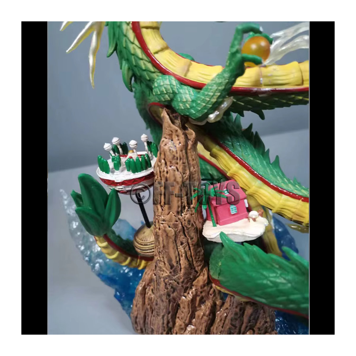 Bandai Dragon Ball Z Anime Figuren Set mit Shenron und Kind Goku aus Kunststoff in Gelb und Mehrfarbig - Bild 3