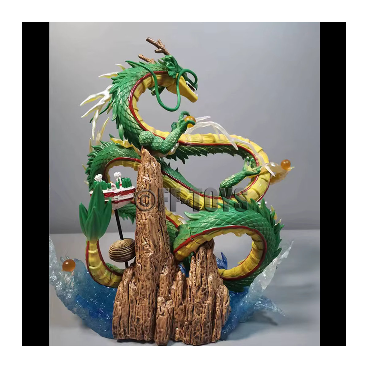 Bandai Dragon Ball Z Anime Figuren Set mit Shenron und Kind Goku aus Kunststoff in Gelb und Mehrfarbig - Bild 4
