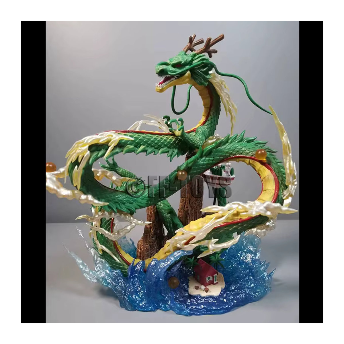 Bandai Dragon Ball Z Anime Figuren Set mit Shenron und Kind Goku aus Kunststoff in Gelb und Mehrfarbig - Bild 5
