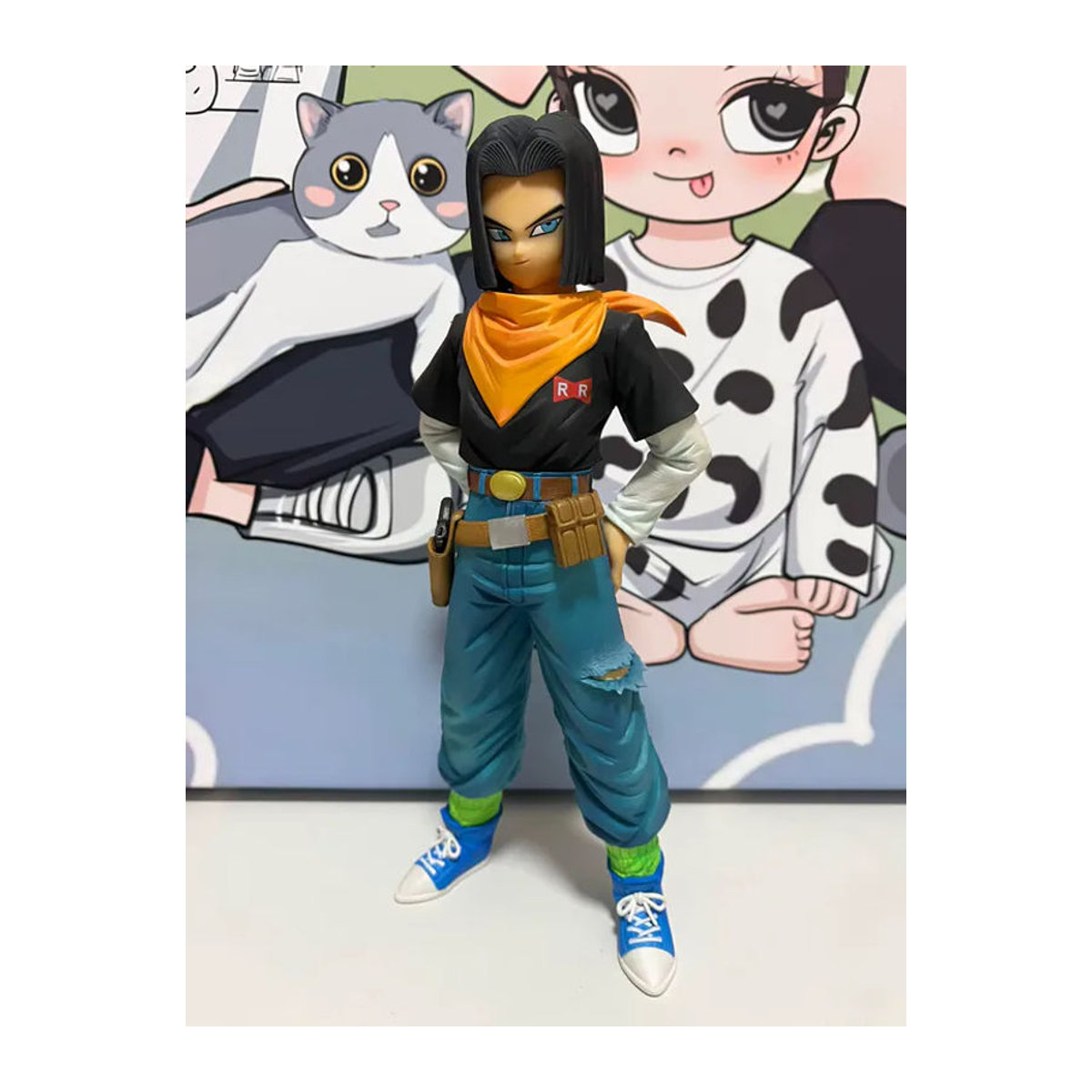 Bandai Dragon Ball Z Anime-Statuette Android 17 und 18, mehrfarbige PVC-Actionfigur zur Dekoration - Bild 2