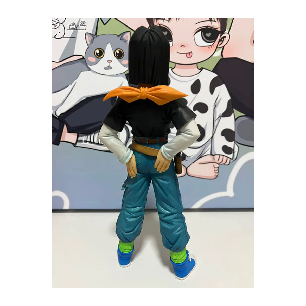 Bandai Dragon Ball Z Anime-Statuette Android 17 und 18, mehrfarbige PVC-Actionfigur zur Dekoration - Bild 3